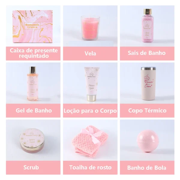 Kit de Spa com 9 peças da Rainha Romântica - Imagem 4