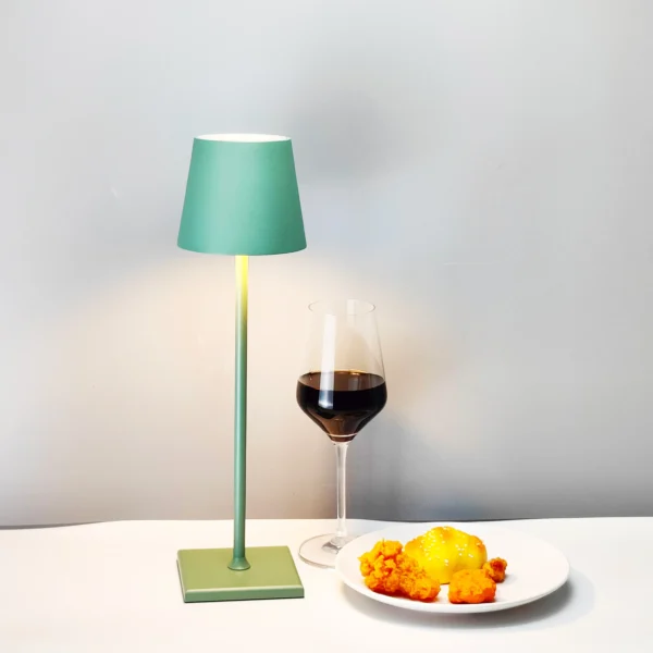 Luminária de mesa de liga de alumínio, LED recarregável - Imagem 7