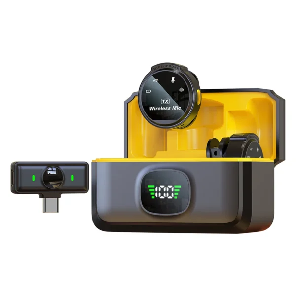 Microfone de Lapela Sem Fio MIJIA J6 – Compatível Android e iOS | Alcance 35m | Estojo Recarregável tipo-c - Imagem 4