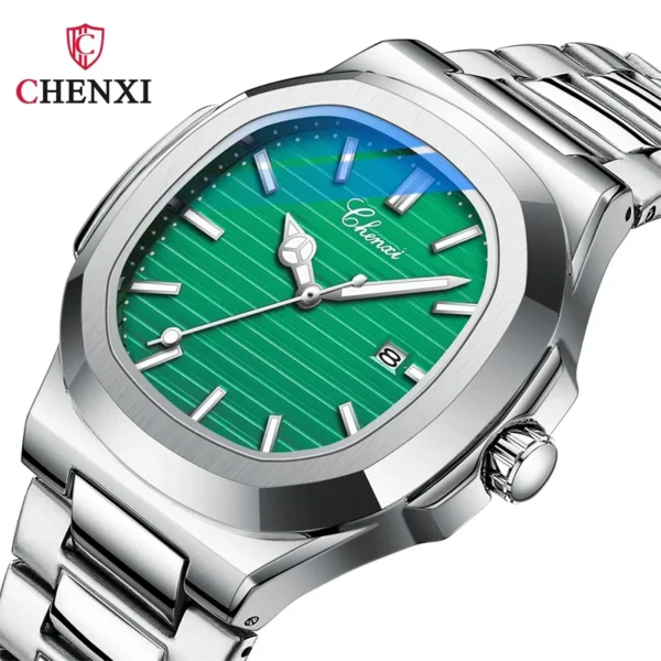 Relógio de pulso CHENXI 8222 Stainless Steel + Estojo - Imagem 4
