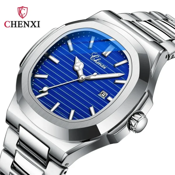 Relógio de pulso CHENXI 8222 Stainless Steel + Estojo - Imagem 2