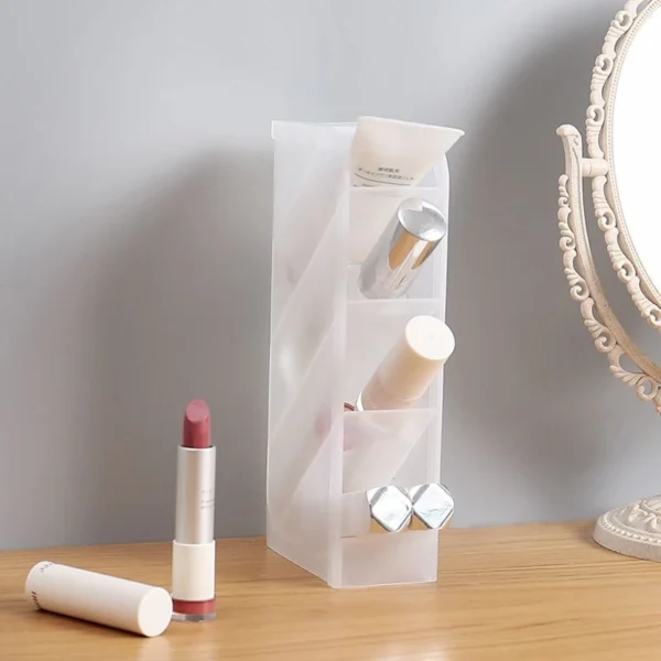 Organizador de Mesa Multiuso com 4 Divisórias – Porta-Canetas, Lápis e Acessórios (Vertical e Horizontal) - Imagem 4