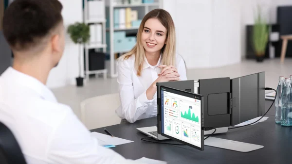 Monitor Extensor Portátil EVICIV 2K 14" com Giro Automático e Conexão USB-C/HDMI – Tela Tripla QHD 1440p - Imagem 29